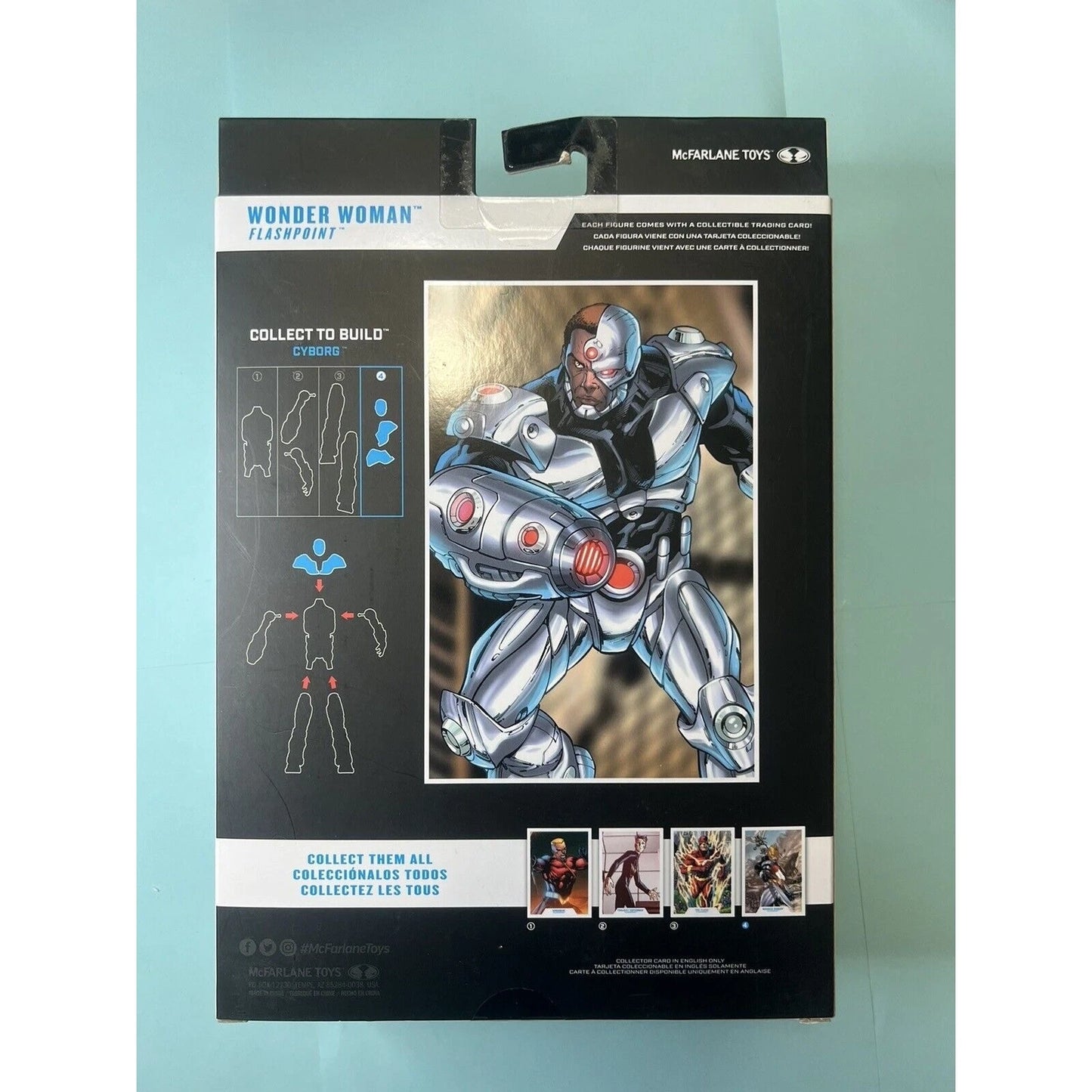 DC Multiverse Flashpoint WONDER WOMAN Cyborg Head BAF McFarlane 7"