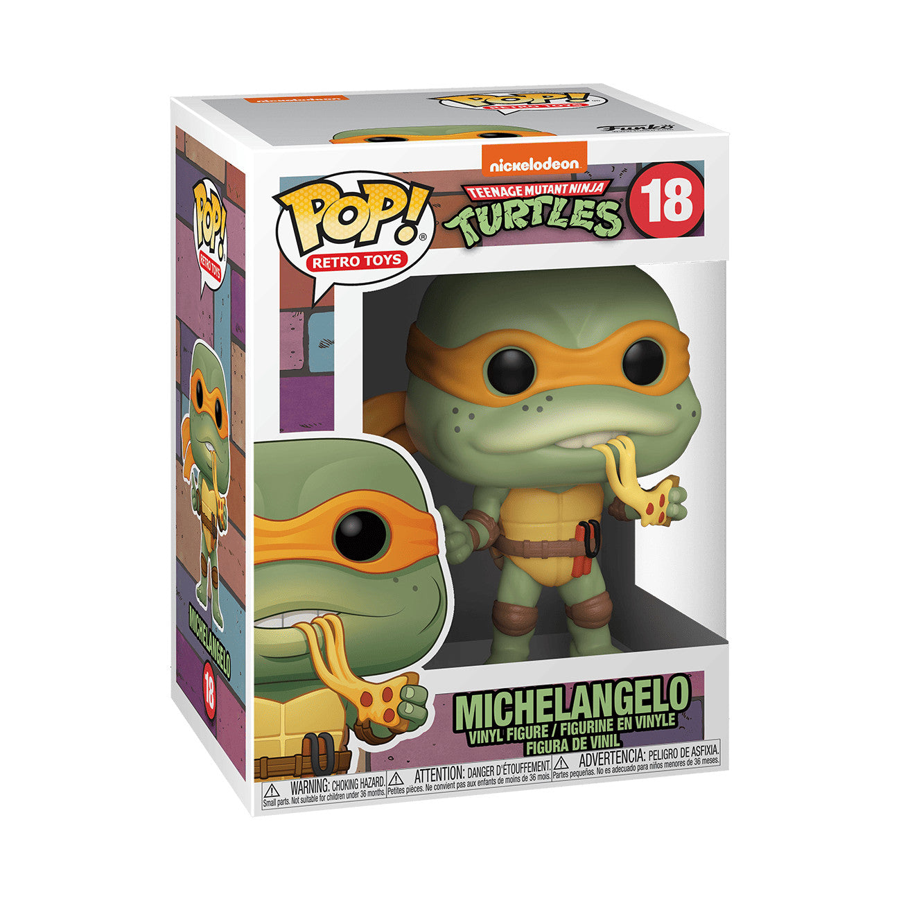Funko Pop Teenage Mutant Ninja Turtles TMNT Michelangelo Pizza w/ Protector