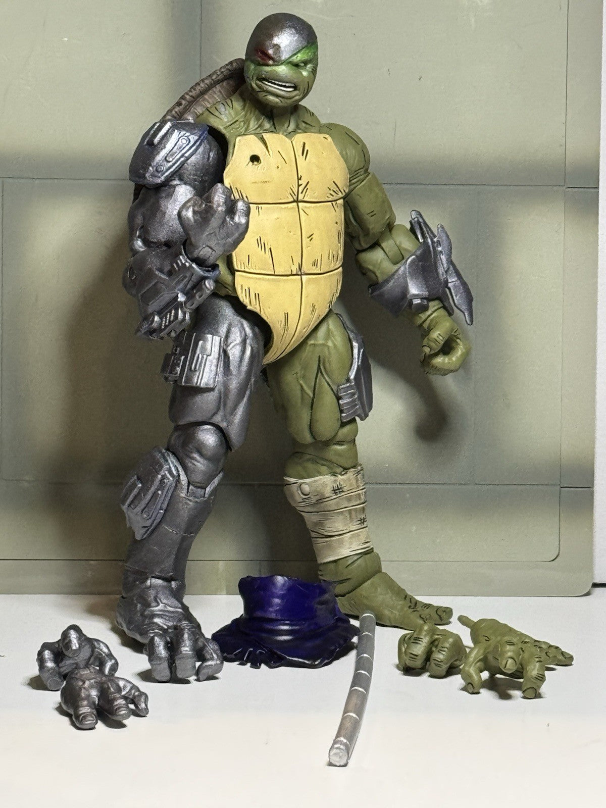 Custom Evil Donatello NECA TMNT Last Ronin Lost Years MetalHead Comic