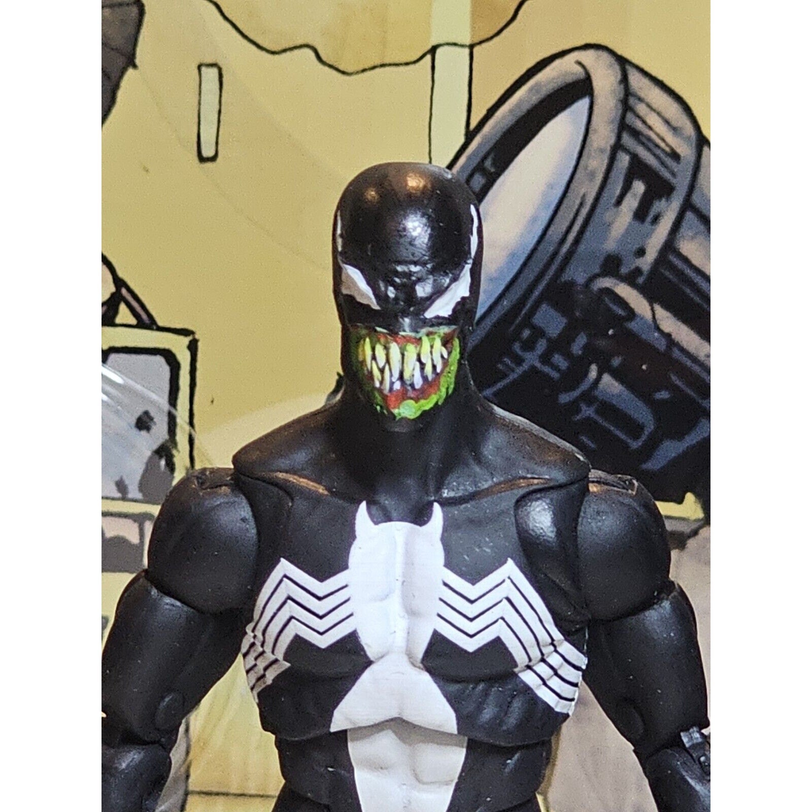 Custom Superior Venom Marvel Legends 6" Symbiot Spiderman Retro