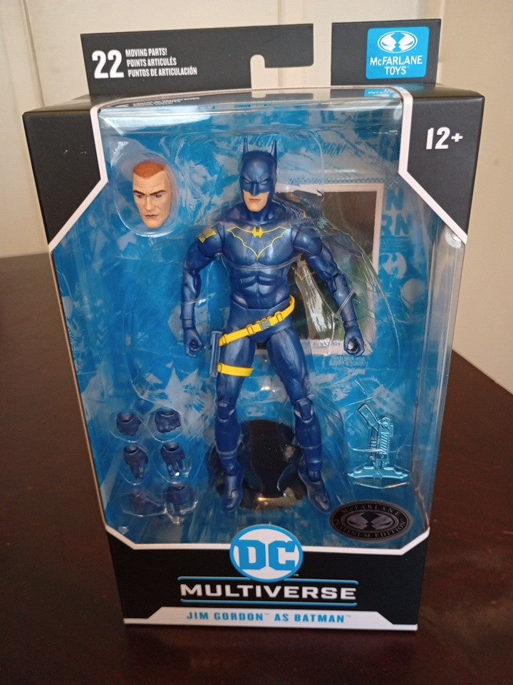 DC Multiverse Jim Gordan As Batman Action Figure McFarlane Toys Platinum Edition