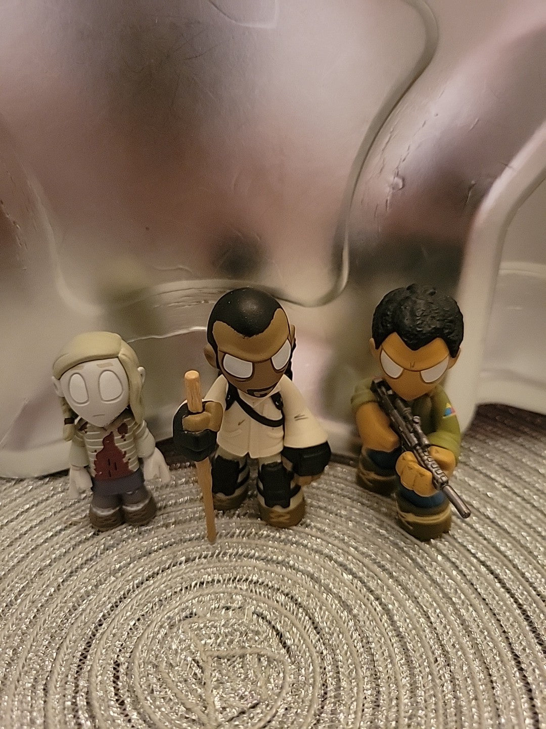 Lot of 3 Funko Mystery Mini The Walking Dead Morgan Walker