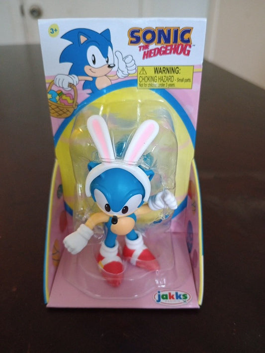 Sonic The Hedgehog 2.5" Easter Set Action Figure Bunny Ears Jakks Pacific 2024