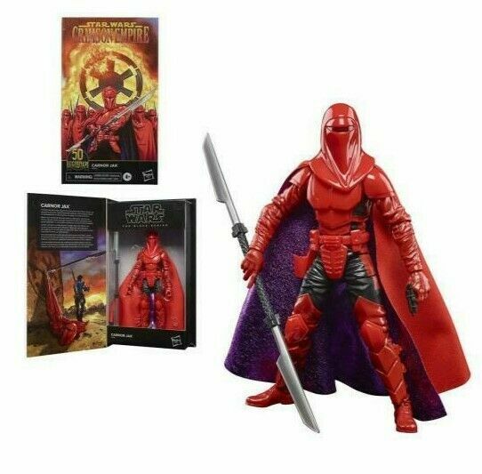 Star Wars Crimson Empire Carnor Jax 50th Anniversary Black Series 6”Loose Figure