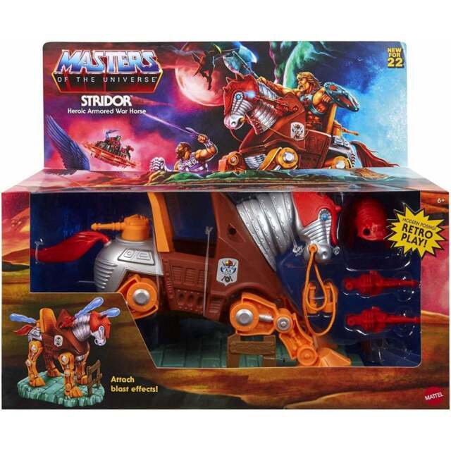 Masters of the Universe-Retro Play Stridor Heroic War Horse-New 